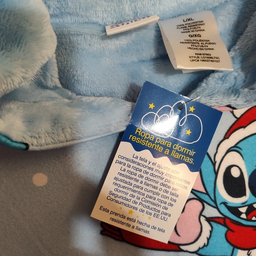Disney Lilo Stitch Fleece Robe Oversized Hooded Wearable Blanket NEW Kids